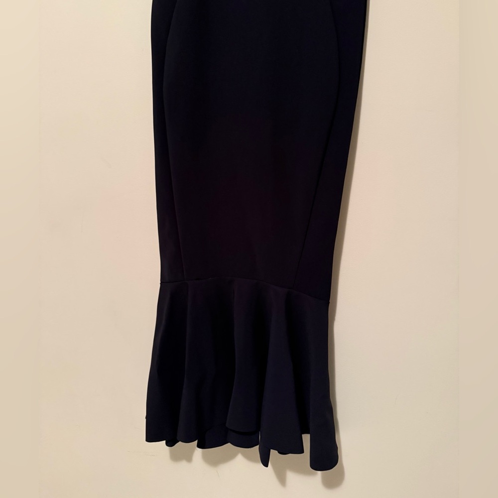 Greta Constantine Formal Black “Timothy” Ruffle Hem Dress - size small - Picture 4 of 8